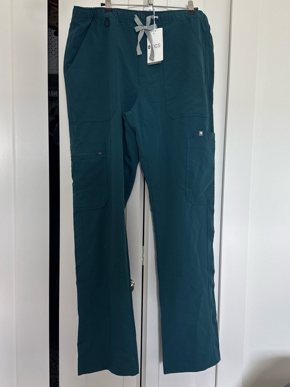 FIGS Teal Utility Scrub Pants